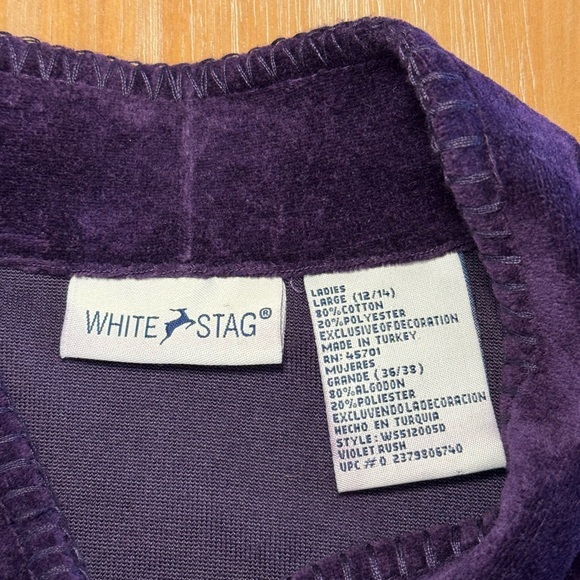 White Stag Purple Vest with Floral Embroidery - Picture 8 of 8